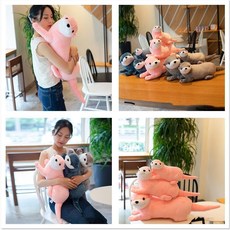 귀여운 수달 봉제인형 3종 40-80cm, 2번, 60cm