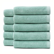 타월톡톡 호텔 고급 수건 30수 140g, 민트, 10장
