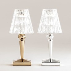 카르텔 배터리 LED 테이블 조명 램프 캠핑 무선 골드 크롬 컬러 2종