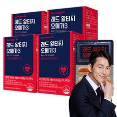 뉴트리원 정우성 크릴오일 함유 최고등급인증 알티지 오메가3 혈행개선제 혈관건강 영양제 30캡슐, 30정, 4박스