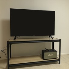 거실장 철제 티비 다이 선반 수납장 TV선반 원하는 사이즈 조절 가능 (블랙 화이트), 화이트, 800X300, 900