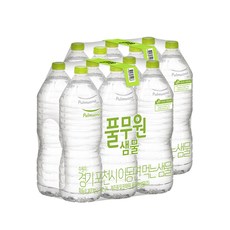 풀무원샘물 무라벨 생수, 12개, 2L