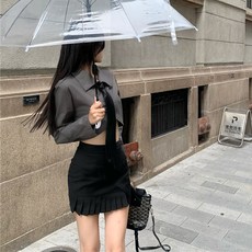 플랩 오프숄더 데일리 라운드넥 오프숄더 크롭티 빅사이즈 백플리츠 무지 단체복 버튼 코튼