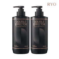 [려] 더블이펙터 탈모완화도움 새치케어 블랙샴푸 543ml 2개, 없음
