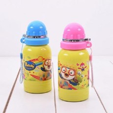 뽀로로 스텐물통 400ml, 핑크