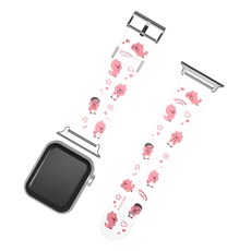 잔망루피 스마트워치 스트랩 38 / 40 / 41mm, 귀욤뽀짝 루피