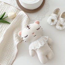 오가닉 애착인형 호랑이 인형 호랑이띠 애착인형 2022년 범띠인형(레이스), 범이인형(+레이스밴드)