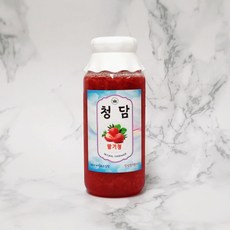 ''청담'' 수제 과일청 좋은제품 착한가격 가성비 갑 1병 600g 1 2Kg 자일로스설탕 사용!, 딸기청