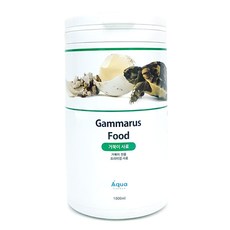 아쿠아가든 거북이 사료 감마루스, 1L, 1개