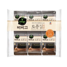 비비고 참기름 토종김, 5g, 18개