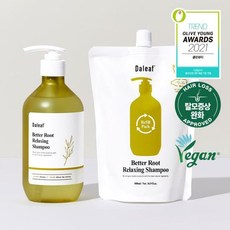 달리프 릴렉싱 샴푸 500ml (리필 증정)(탈모증상완화), 500ml+500ml(리필)