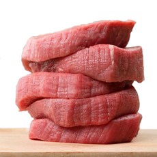 헬스꼬기 단백질 소고기 홍두깨살, 스테이크 2cm(칼집), 5팩, 100g
