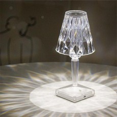 캥거 충전식 무선 LED 크리스탈 무드등, 혼합색상