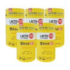 종근당건강 락토핏 생유산균 골드, 100g, 5개