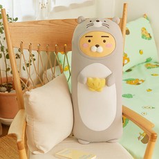 시원한 롱 바디 필로우 수달 라이언 냉감원단 인형