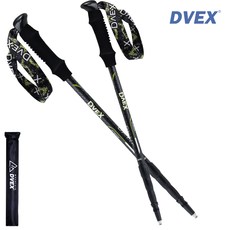 디벡스 NEW OPTIC 4단 초경량 190g 등산스틱(2P)+스틱케이스, 메탈라임