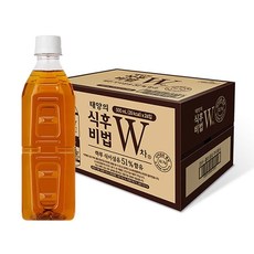 코카콜라[본사직영] W차 식후비법 무라벨 500PET 24입, 500ml, 24개입