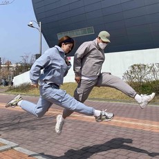 커플바람막이 아노락바람막이 반집업 오버핏 이노락 중 학생