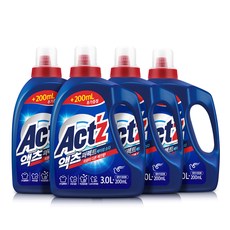 액츠 퍼펙트 3.2L(일반드럼겸용)액체세제 베이킹소다, 4개, 3.2L