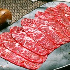 부채살 슬라이스 1kg 2kg 반찬 구이용 볶음용 수입 냉동 부챗살 미국산 소고기 골든미트, 500g