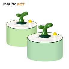 인뮤즈 펫 세라믹 새싹 자동 급수기 고양이정수기 필터 강아지 반려동물, 1.5L