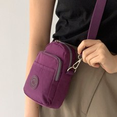끄레앙 남녀공용 미니 크로스백 가벼운 숄더백 방수원단 경량 천가방 여행용 여권가방 핸드폰가방