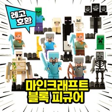 [큐브월드] 레고호환 마인크래프트 미니피규어 8종 중국레고 블록피규어, 09.마인크래프트 - 8종세트
