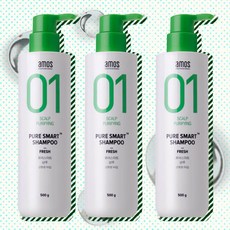 아모스프로페셔널 스캘프 퓨어스마트 샴푸, 500g, 6개