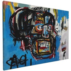 노 브랜드 제목없는 두개골 Jean-Michel Basquiat 캔버스 인쇄 벽 아트 포스터 홈 장식, No Frame
