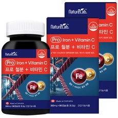 네이처랩 프로 철분 플러스 비타민C, 90캡슐, 2박스