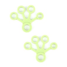 핸드요가 실리콘 손가락 악력기 12g x 2p, 라이트그린