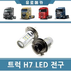 볼보트럭 라이트 LED 전조등 H7 24V 안개등 화물차 스카니아 만 벤츠 이베코 현대 대우 버스
