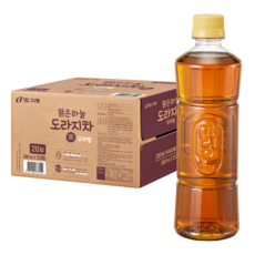 맑은하늘도라지차 무라벨, 500ml, 20개