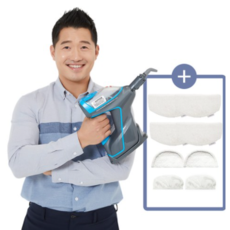 비쎌 슬림 스팀청소기 PLUS 패키지, 01.그레이블루+8P