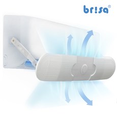 신풍산업 무풍 벽걸이 에어컨 바람막이 가림막 날개 직풍방지, 화이트