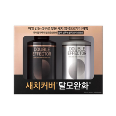 려 더블이펙터 탈모증상완화 블랙 샴푸 110ml + 트리트먼트 110ml 기획세트, 7세트