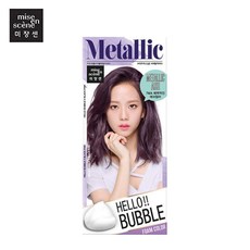 미쟝센 헬로 버블 염색제, 7MA 메탈릭 애쉬, 1개