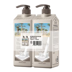 밀크바오밥 샴푸 화이트솝향, 1000ml, 2개