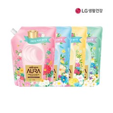 [내일도착] 샤프란 아우라 리필 1.7LX4개, 샤프란 미드나잇골드