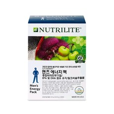 뉴트리라이트 맨즈 에너지 팩 비타민, 60개, 5.24g