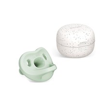 모윰 올 실리콘 마카롱 쪽쪽이 + 전용케이스, 2단계, 애플그린
