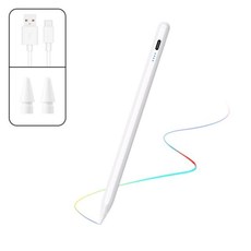 애플 태블릿 스타일러스 펜 패드 펜슬 휴대폰 드로잉 패드용 액세서리 에어 미니 프로 터치 스크린 IOS, white