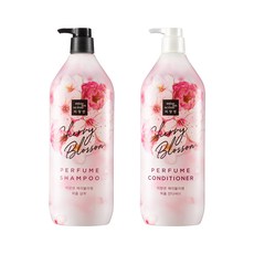 미쟝센 체리블러섬 퍼퓸 샴푸 1100ml + 컨디셔너 1100ml, 체리블러섬샴푸1100ml+컨디1100ml