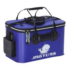 무한비투 EVA 방수 낚시 살림통 접이식 고기가방 밑밥통, EVA살림통(밑밥통)-블루(400*250*250)