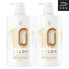 미쟝센 살롱 플러스 클리닉 10 에센스 헤어팩 손상 모발용, 990ml, 2개