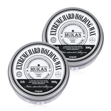 무칸 익스트림 하드 홀딩 헤어왁스, 100g, 2개입