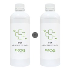 자연그램 베이직 뿌리는 소독제 리필, 1000ml, 2개
