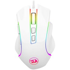 리드래곤 GRIFFIN RGB 게이밍 유선 마우스 M607W, 화이트