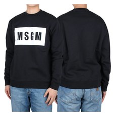MSGM 박스로고 맨투맨 (2000MM523 200001 99)