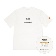 코닥어패럴 코닥반팔티 NQBB K1223LRS22WHT 메일러 오버사이즈 반팔티셔츠 WHITE